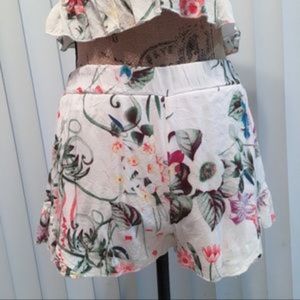 Floral Ruffle Shorts